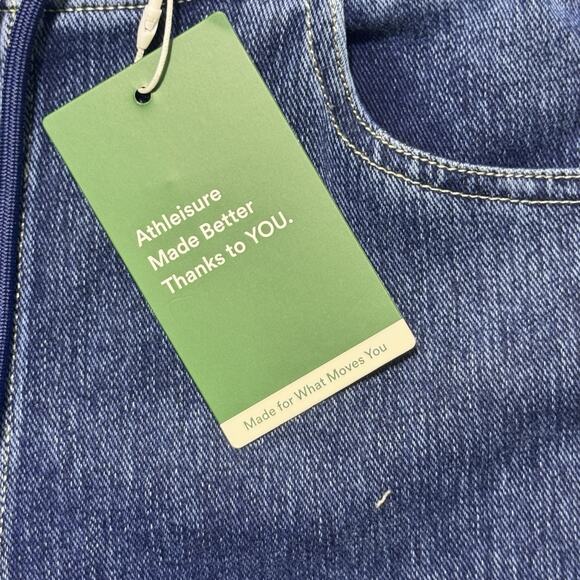 New Halara Medium Wash Flared Stretch Jeans SZ S Womens Comfort Lounge - Picture 3 of 6